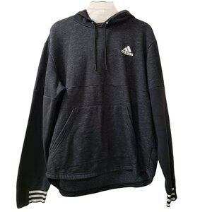 Adidas Originals Men's M Pg Po Hoodie Black Melange Size L Large 3 stripe D96166